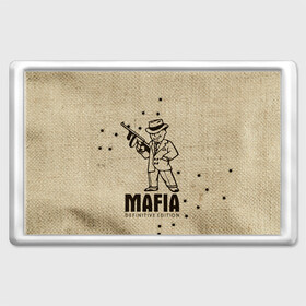 Магнит 45*70 с принтом Mafia 2 в Санкт-Петербурге, Пластик | Размер: 78*52 мм; Размер печати: 70*45 | 2 | 2020 | definitive | edition | mafia | банда | вито | гангстеры | герои | дон | игра | капоне | компьютерная | корлеоне | крестный | культ | мафия | мешковина | настольная | отец | персонаж | фильм