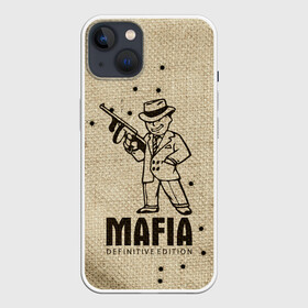 Чехол для iPhone 13 с принтом Mafia 2 в Санкт-Петербурге,  |  | 2 | 2020 | definitive | edition | mafia | банда | вито | гангстеры | герои | дон | игра | капоне | компьютерная | корлеоне | крестный | культ | мафия | мешковина | настольная | отец | персонаж | фильм