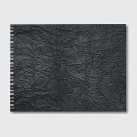 Альбом для рисования с принтом Черная Бумага в Санкт-Петербурге, 100% бумага
 | матовая бумага, плотность 200 мг. | Тематика изображения на принте: pattern | textures | абстракция | бумага | геометрия | градиент | грязная | карбон | краска | мятая | паттерны | пергамент | пиксели | старая | текстуры | уголь | фигуры | фон | черная