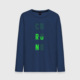 Мужской лонгслив хлопок с принтом Corona Run в Санкт-Петербурге, 100% хлопок |  | russiarunning | бег | раша ранинг | спорт