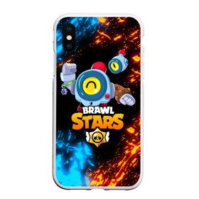 Чехол для iPhone XS Max матовый с принтом BRAWL STARS NANI в Санкт-Петербурге, Силикон | Область печати: задняя сторона чехла, без боковых панелей | Тематика изображения на принте: bibi | brawl stars | coach mike | crow | gale | leon | leon shark | max | mecha crow | mortis | mr.p | nani | phoenix | sally leon | sandy | spike | sprout | tara | virus 8 bit | werewolf | ворон | оборотень