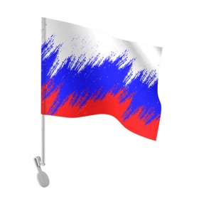 Флаг для автомобиля с принтом Россия. в Санкт-Петербурге, 100% полиэстер | Размер: 30*21 см | russia | герб | государство | наша раша | патриотизм | раша | россия | россия 2020 | страна | флаг | флаг россии | я русский