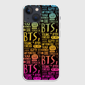 Чехол для iPhone 13 mini с принтом BTS в Санкт-Петербурге,  |  | bangtan | bighit | boy | fake love | j hope | jimin | jin | jungkook | korea | kpop | live | luv | mic drop | rm | suga | v | with | бтс | кей | поп