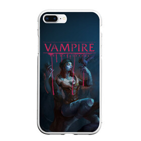 Чехол для iPhone 7Plus/8 Plus матовый с принтом Vampire The Masquerade в Санкт-Петербурге, Силикон | Область печати: задняя сторона чехла, без боковых панелей | bloodlines 2 | vampire | vampire the masquerade | vampire the masquerade bloodlines 2 | vampire: the masquerade – bloodlines 2