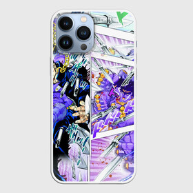 Чехол для iPhone 13 Pro Max с принтом Фиолетовый комикс JoJo Bizarre в Санкт-Петербурге,  |  | anime | jojo | аниме | джоджо | жожо | комикс | манга | мультик | мультфильм | персонаж