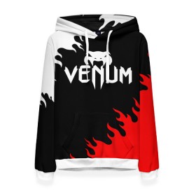 Женская толстовка 3D с принтом VENUM SPORT в Санкт-Петербурге, 100% полиэстер  | двухслойный капюшон со шнурком для регулировки, мягкие манжеты на рукавах и по низу толстовки, спереди карман-кенгуру с мягким внутренним слоем. | mma | snake | sports | ufc | venum | venum mma | бокс | борьба | бренд | венум | единоборства | змея | мма | спорт | юфс