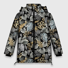 Женская зимняя куртка 3D с принтом Серебряные листочки в Санкт-Петербурге, верх — 100% полиэстер; подкладка — 100% полиэстер; утеплитель — 100% полиэстер | длина ниже бедра, силуэт Оверсайз. Есть воротник-стойка, отстегивающийся капюшон и ветрозащитная планка. 

Боковые карманы с листочкой на кнопках и внутренний карман на молнии | азия | бабочки | ветви | ветки | девушкам | деревья | джунгли | жара | золото | лес | летний | лето | листочки | листья | ночь | отдых | природа | растения | сад | серебро | серый | таиланд | тропики