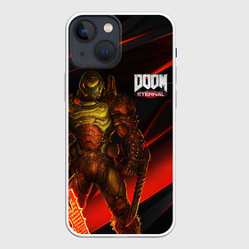 Чехол для iPhone 13 mini с принтом DOOM ETERNAL в Санкт-Петербурге,  |  | demons | devil | doom | doom eternal | doom guy | doom slayer | hell | iddqd | slayer | ад | демоны | дум | палач рока