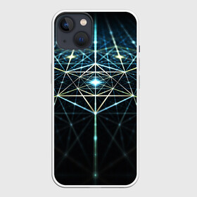 Чехол для iPhone 13 с принтом CYBERWORLD ABSTRACT в Санкт-Петербурге,  |  | abstract | abstraction | color | fractal | geometry | paitnt | polygon | polygonal | psy | абстракция | геометрия | краски | неоновые | полигоны | психоделика | фрактал