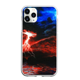 Чехол для iPhone 11 Pro Max матовый с принтом storm в Санкт-Петербурге, Силикон |  | color | colour | electricity | glim | glow | light | lights | neon | power | shine | молния | напряжение | неоновый | разряд | стихия | ток | удар | электричество