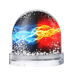 Снежный шар с принтом БИТВА МОЛНИЙ в Санкт-Петербурге, Пластик | Изображение внутри шара печатается на глянцевой фотобумаге с двух сторон | color | colour | electricity | glim | glow | light | lights | neon | power | shine | молния | напряжение | неоновый | разряд | стихия | ток | удар | электричество