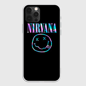 Чехол для iPhone 12 Pro Max с принтом Nirvana(Спина) в Санкт-Петербурге, Силикон |  | nirvana | гитара | голограмма | кобейн | курт | курт кобейн | музыка | неон | нирвана | рок | смайл