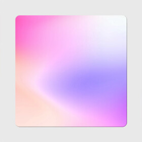 Магнит виниловый Квадрат с принтом светлый градиент розовый мода в Санкт-Петербурге, полимерный материал с магнитным слоем | размер 9*9 см, закругленные углы | без логотипов | градиент | желтый | краска | кремовый | легкий | мода | нежный | пастельный | переход | плавный | простой | розовый | светлый | сиреневый | тай дай | тайдай | фиолетовый