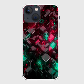 Чехол для iPhone 13 mini с принтом ABSTRACTION в Санкт-Петербурге,  |  | abstract | abstraction | color | fractal | geometry | paitnt | polygon | polygonal | psy | абстракция | геометрия | краски | неоновые | полигоны | психоделика | фрактал