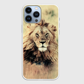 Чехол для iPhone 13 Pro Max с принтом Lion King в Санкт-Петербурге,  |  | Тематика изображения на принте: animals | king | lion | африка | взгляд | голова | грива | дикие | животные | зверек | зверь | зодиак | клыки | король | кот | кошак | кошка | лапы | лев | лео | львенок | оскал | природа | саванна | симба | созвездие