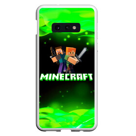 Чехол для Samsung S10E с принтом Minecraft 1 в Санкт-Петербурге, Силикон | Область печати: задняя сторона чехла, без боковых панелей | dungeons | game | logo | minecraft | герои | грифер | детские | зомби | игра | игроман | компьютерные | лого | логотип | логотипигры | майнкрафт | мечи | мобы | огонь | персонажи | песочница | подземелья | симулятор