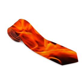 Галстук 3D с принтом ОГОНЬ в Санкт-Петербурге, 100% полиэстер | Длина 148 см; Плотность 150-180 г/м2 | Тематика изображения на принте: fire | в огне | взрыв | огненный | огонь | пожар | текстура