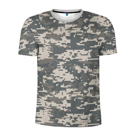Мужская футболка 3D спортивная с принтом Цифровой камуфляж в Санкт-Петербурге, 100% полиэстер с улучшенными характеристиками | приталенный силуэт, круглая горловина, широкие плечи, сужается к линии бедра | camo | camouflage | digital | military | pixel | армия | битва | военный | война | войска | войсковой | городской | для пустыни | камуфляж | милитари | нато | натовский | пиксели | пиксельный | пустынный | страйкболл