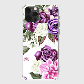 Чехол для iPhone 12 Pro Max с принтом Красивые розы в Санкт-Петербурге, Силикон |  | Тематика изображения на принте: белые розы | белый | необычные | розовый | розы | синие розы | синий | фиолетовые розы | фиолетовый | цветы