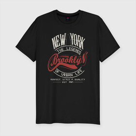 Мужская футболка хлопок Slim с принтом Городские легенды Нью-Йорка в Санкт-Петербурге, 92% хлопок, 8% лайкра | приталенный силуэт, круглый вырез ворота, длина до линии бедра, короткий рукав | bronx | brooklyn | city | manhattan | new york | queens | retro | staten island | usa | vintage | бронкс | бруклин | винтаж | джерси | квинс | легенды | мантэттен | манхеттен | манхэттэн | нью джерси | нью йорк | остров | ретро | стейтен айленд |