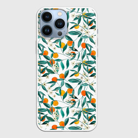 Чехол для iPhone 13 Pro Max с принтом Оранжевое лето в Санкт-Петербурге,  |  | summer | апельсины | летние принты | лето | лето 2020 | лимоны | оранжевое лето | персики | пляж | фрукты