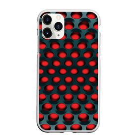 Чехол для iPhone 11 Pro матовый с принтом Раскалённый красный 3Д в Санкт-Петербурге, Силикон |  | горошек | железо | жесть | излучение | иллюзия | круги | лампочки | металл | оболочка | объём | сияние | соты | сталь | фонари | шарики | шары