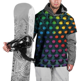 Накидка на куртку 3D с принтом 3Д спектр в Санкт-Петербурге, 100% полиэстер |  | Тематика изображения на принте: горошек | железо | жесть | излучение | иллюзия | круги | лампочки | металл | оболочка | объём | радуга | сияние | соты | сталь | фонари | шарики | шары