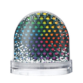 Снежный шар с принтом 3Д спектр в Санкт-Петербурге, Пластик | Изображение внутри шара печатается на глянцевой фотобумаге с двух сторон | горошек | железо | жесть | излучение | иллюзия | круги | лампочки | металл | оболочка | объём | радуга | сияние | соты | сталь | фонари | шарики | шары