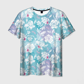 Мужская футболка 3D с принтом Mulan Flowers Pattern в Санкт-Петербурге, 100% полиэфир | прямой крой, круглый вырез горловины, длина до линии бедер | flowers | mulan | vdosadir | бэрри кук | мулан | тони бэнкрофт | цветы