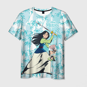 Мужская футболка 3D с принтом Mulan with a Sword в Санкт-Петербурге, 100% полиэфир | прямой крой, круглый вырез горловины, длина до линии бедер | fa mulan | mulan | vdosadir | бэрри кук | мулан | тони бэнкрофт | фа мулан