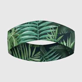 Повязка на голову 3D с принтом Тропики в Санкт-Петербурге,  |  | summer | банановая | банановые | джунгли | зелень | краски | летняя | лето | листики | листы | листья | надпись | настроение | отдых | отпуск | пальма | пальмовые | пальмы | папоротник | пляжная | позитив