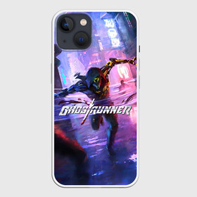 Чехол для iPhone 13 с принтом Ghostrunner в Санкт-Петербурге,  |  | action | cyberpunk | future | game | genji | ghostrunner | hardcore | keymaster | ninja | samurai | sci fi | slasher | stream | арт | будущее | в стиме | генджи | гендзи | генжи | гостраннер | гэндзи | игра | киберпанк | нинздя | нинзя | самурай | слэшер 