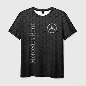 Мужская футболка 3D с принтом MERCEDES-BENZ  в Санкт-Петербурге, 100% полиэфир | прямой крой, круглый вырез горловины, длина до линии бедер | amg | auto | brabus | carbon | mercedes | sport | авто | автомобиль | автомобильные | амг | брабус | бренд | карбон | марка | машины | мерседес | спорт