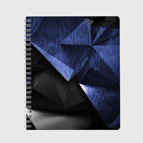 Тетрадь с принтом GEOMETRY DARK в Санкт-Петербурге, 100% бумага | 48 листов, плотность листов — 60 г/м2, плотность картонной обложки — 250 г/м2. Листы скреплены сбоку удобной пружинной спиралью. Уголки страниц и обложки скругленные. Цвет линий — светло-серый
 | abstract | abstraction | color | fractal | geometry | paitnt | polygon | polygonal | psy | абстракция | геометрия | краски | неоновые | полигоны | психоделика | фрактал