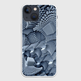 Чехол для iPhone 13 mini с принтом GREY в Санкт-Петербурге,  |  | abstract | abstraction | color | fractal | geometry | paitnt | polygon | polygonal | psy | абстракция | геометрия | краски | неоновые | полигоны | психоделика | фрактал