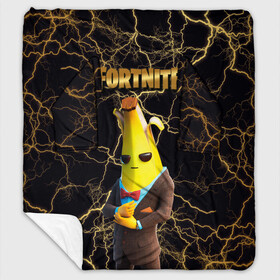 Плед с рукавами с принтом Peely Fortnite в Санкт-Петербурге, 100% полиэстер | Закругленные углы, все края обработаны. Ткань не мнется и не растягивается. Размер 170*145 | banan | banana | banana peely | chapter 2 | fortnite | fortnite 2 | fortnitemare | peely | peely fortnite | банан | банан из фортнайт | лого фортнайт | пиили | пилли | фортнайт | фортнайт 2 | фортнайт вторая глава | фортнайт глава 2