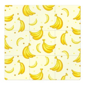 Магнитный плакат 3Х3 с принтом Банана в Санкт-Петербурге, Полимерный материал с магнитным слоем | 9 деталей размером 9*9 см | pattern | textures | tnt | абстракция | бананабум | бананы | ветки | взрыв | геометрия | градиент | дождь | заливка | обезьяна | паттерны | пиксели | пикси | продукты | текстура | текстуры | тнт | фигуры | фон