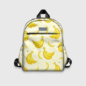 Детский рюкзак 3D с принтом Банана в Санкт-Петербурге, 100% полиэстер | лямки с регулируемой длиной, сверху петелька, чтобы рюкзак можно было повесить на вешалку. Основное отделение закрывается на молнию, как и внешний карман. Внутри дополнительный карман. По бокам два дополнительных кармашка | pattern | textures | tnt | абстракция | бананабум | бананы | ветки | взрыв | геометрия | градиент | дождь | заливка | обезьяна | паттерны | пиксели | пикси | продукты | текстура | текстуры | тнт | фигуры | фон