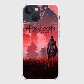 Чехол для iPhone 13 mini с принтом HORIZON ZERO DAWN в Санкт-Петербурге,  |  | aloy | antasy girl | art | artwork | digital art | fantasy | horizon | horizon: zero dawn | landscape | tallneck | warrior fantasy | weapon | zero dawn