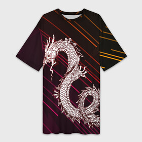 Платье-футболка 3D с принтом Dragon | Дракон в Санкт-Петербурге,  |  | china | dragon | dragons | snake | tatto | анаконда | бронь | будда | буддизм | доспехи | дракон | дракончик | защита | змея | инь | инь янь | китайский | китайский дракон | ля | предсказание | тату | чешуя | янь