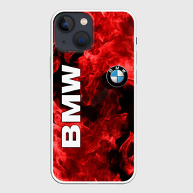 Чехол для iPhone 13 mini с принтом BMW FIRE в Санкт-Петербурге,  |  | bmw | авто | автомобиль | бмв | логотип | марка | машина | надпись | огонь | текстура