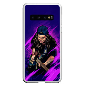 Чехол для Samsung Galaxy S10 с принтом TASH SULTANA в Санкт-Петербурге, Силикон | Область печати: задняя сторона чехла, без боковых панелей | australia | music | notion | rock | sultana | tash | австралия | музыка | рок | султана | таш