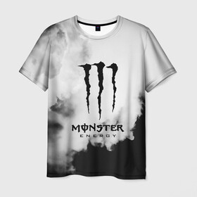 Мужская футболка 3D с принтом MONSTER ENERGY в Санкт-Петербурге, 100% полиэфир | прямой крой, круглый вырез горловины, длина до линии бедер | adrenalin | energy monster | monster | monster energy | monstr | sport | адреналин | монстер | монстр | напиток | спорт | энергетик