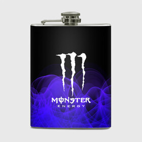 Фляга с принтом MONSTER ENERGY в Санкт-Петербурге, металлический корпус | емкость 0,22 л, размер 125 х 94 мм. Виниловая наклейка запечатывается полностью | adrenalin | energy monster | monster | monster energy | monstr | sport | адреналин | монстер | монстр | напиток | спорт | энергетик