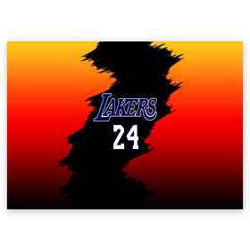Поздравительная открытка с принтом Los Angeles Lakers / Kobe Brya в Санкт-Петербурге, 100% бумага | плотность бумаги 280 г/м2, матовая, на обратной стороне линовка и место для марки
 | 24 | kobe | kobe bean bryant | lakers | los angeles | американский баскетболист | баскетбол | баскетболист | коби | коби бин брайант | лейкерс | лос анджелес | нью йорк