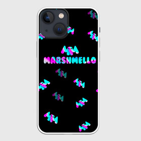 Чехол для iPhone 13 mini с принтом Marshmello в Санкт-Петербурге,  |  | fortnite | marshmello | абстракция | диджей | игра | маршмелло | маршмеллоу | маршмелоу | музыка | неон | фортнайт