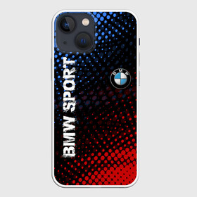 Чехол для iPhone 13 mini с принтом BMW SPORT в Санкт-Петербурге,  |  | bmw | авто | автомобиль | бмв | логотип | марка | машина | надпись | текстура