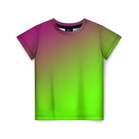 Детская футболка 3D с принтом Кислотная в Санкт-Петербурге, 100% гипоаллергенный полиэфир | прямой крой, круглый вырез горловины, длина до линии бедер, чуть спущенное плечо, ткань немного тянется | gradient | summer | textures | tie dye | абстракт | градиент | лето | переход | радуга | тай дай | текстура | текстуры | хиппи | цвета
