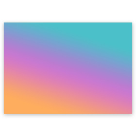Поздравительная открытка с принтом градиент в Санкт-Петербурге, 100% бумага | плотность бумаги 280 г/м2, матовая, на обратной стороне линовка и место для марки
 | gradient | summer | textures | tie dye | абстракт | градиент | лето | переход | радуга | тай дай | текстура | текстуры | хиппи | цвета