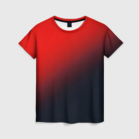 Женская футболка 3D с принтом RED в Санкт-Петербурге, 100% полиэфир ( синтетическое хлопкоподобное полотно) | прямой крой, круглый вырез горловины, длина до линии бедер | gradient | summer | textures | tie dye | абстракт | градиент | красная | лето | переход | радуга | тай дай | текстура | текстуры | хиппи | цвета